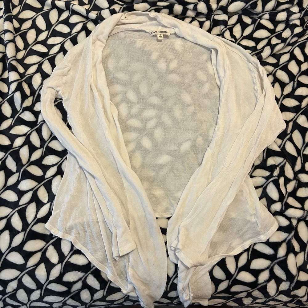 Zenana Outfitters White Knit Cardigan